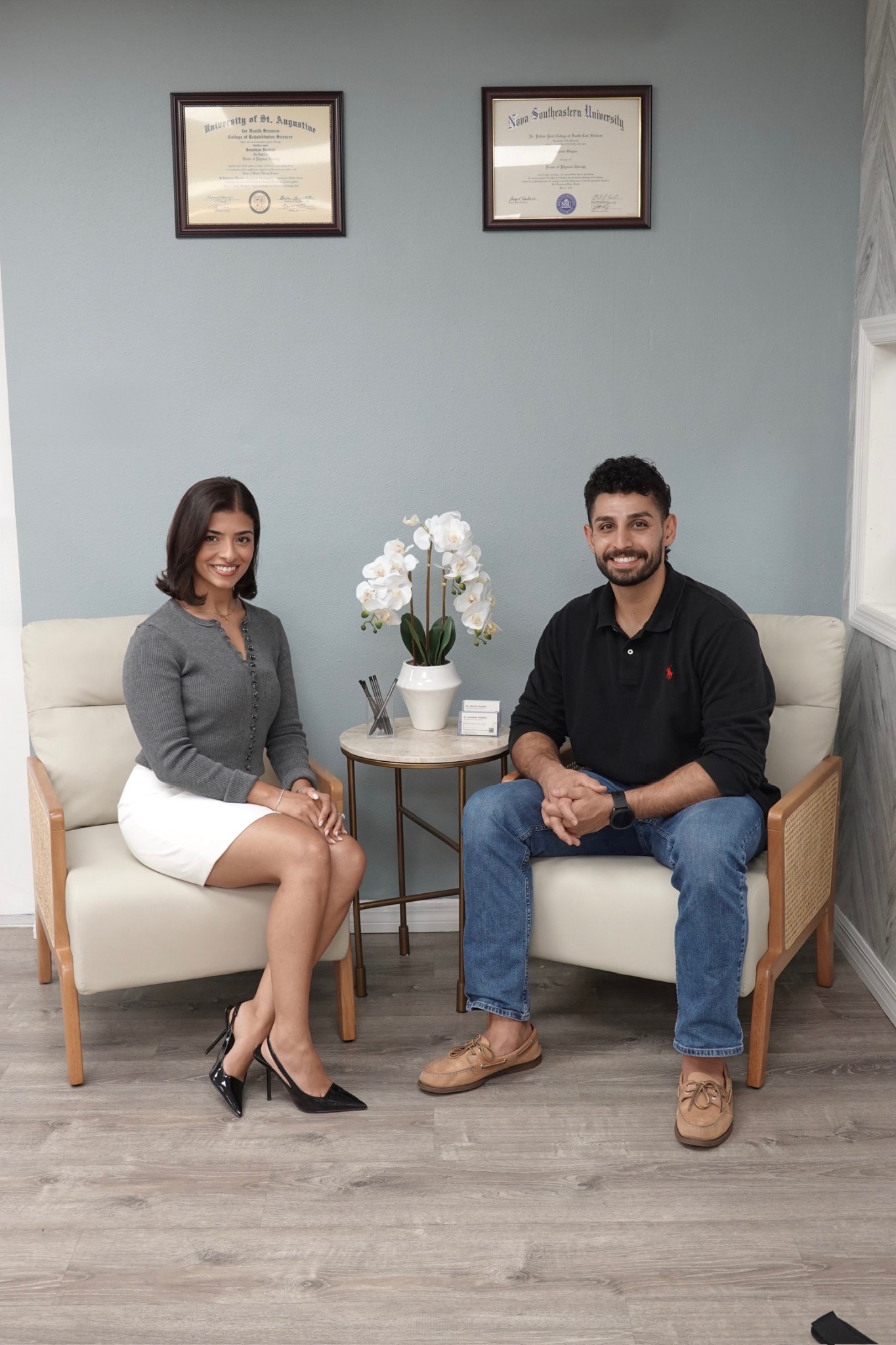 Dr. Marina Haddad and Dr. Jonathan Haddad at Prime Rehab Center